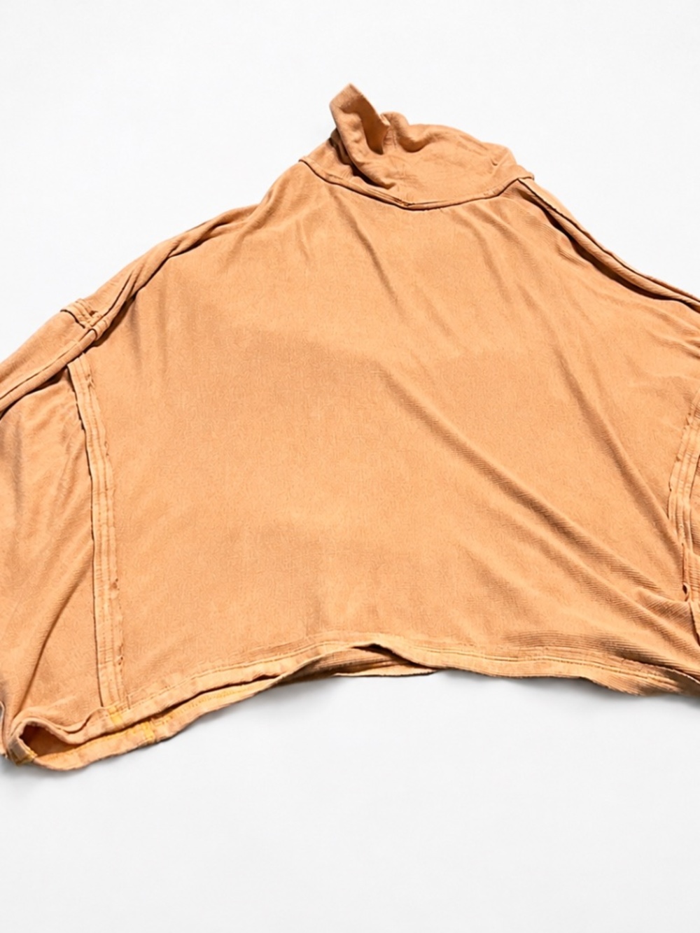 Oversized mock neck top